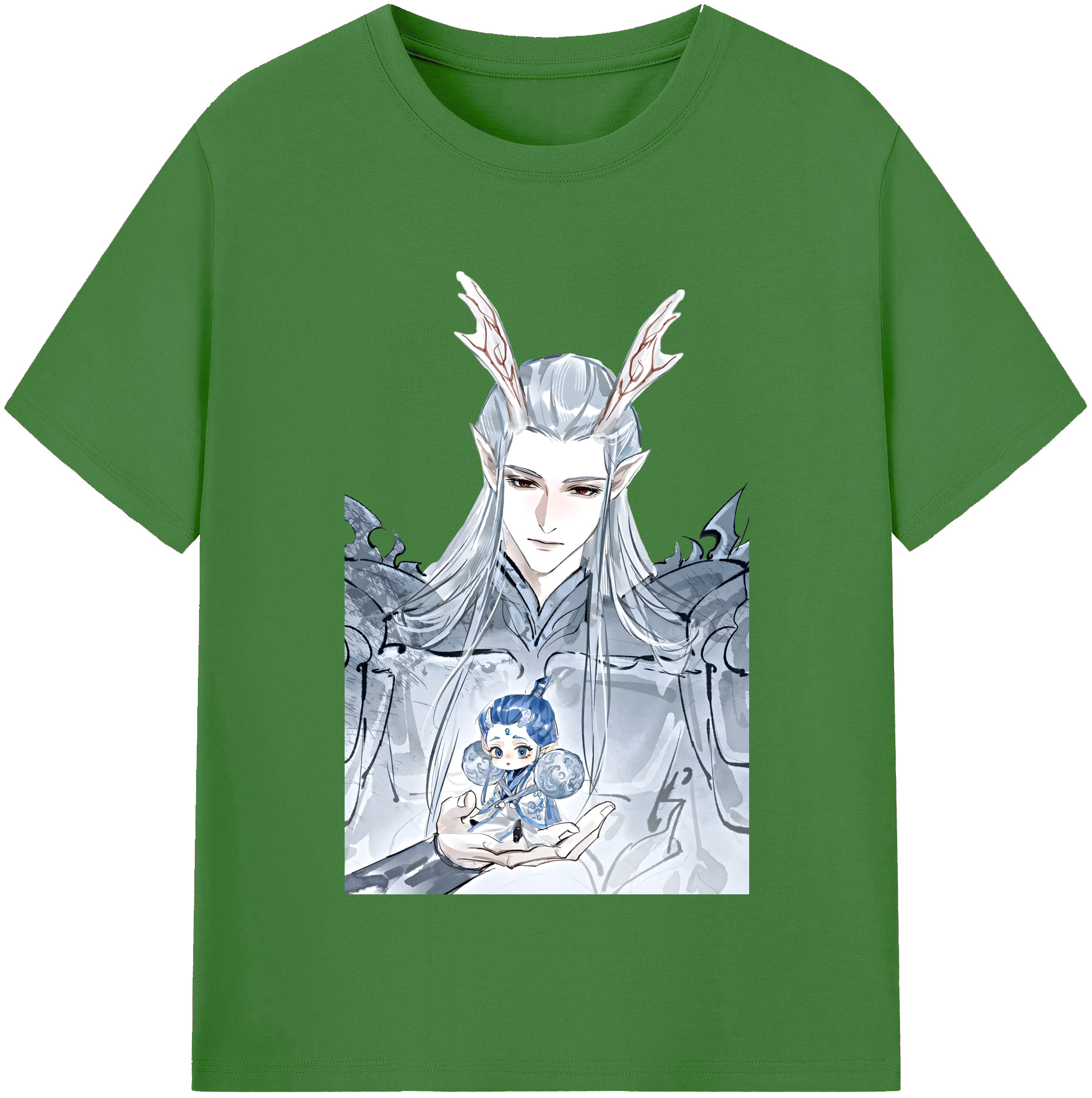 （画像用） Ne Zha 2 ナタ 魔童の大暴れ レディースカジュアルプリントTシャツ（綿100％）